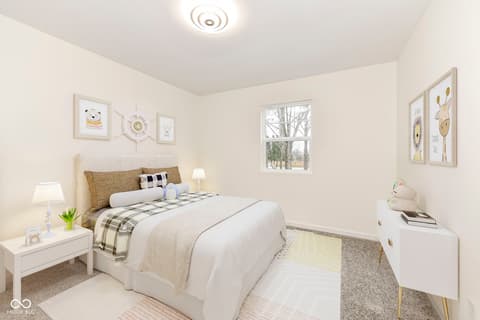 Bedroom at 6015 S State Road 75, Coatesville, IN