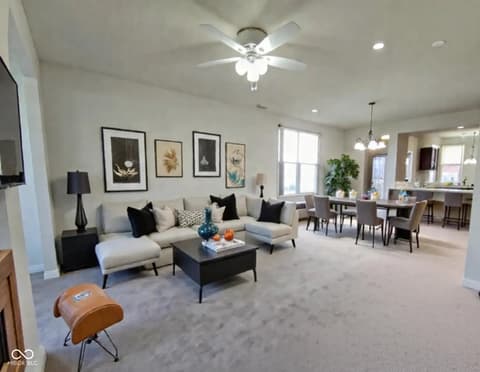 Living room at 4889 Lilium Drive, Plainfield, IN