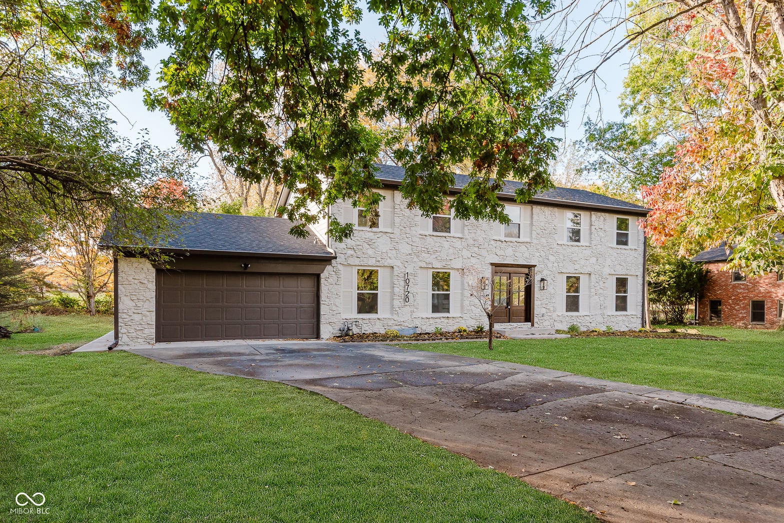 Front exterior at 10720 Lakeview Drive, Carmel, IN