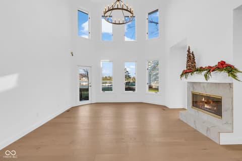 Living room at 11967 Windpointe Pass, Carmel, IN