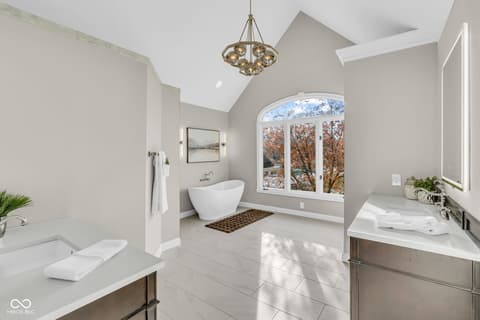 Primary bathroom at 11967 Windpointe Pass, Carmel, IN