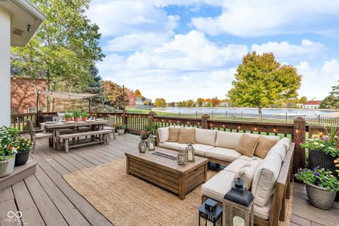 Outdoor living area at 11967 Windpointe Pass, Carmel, IN