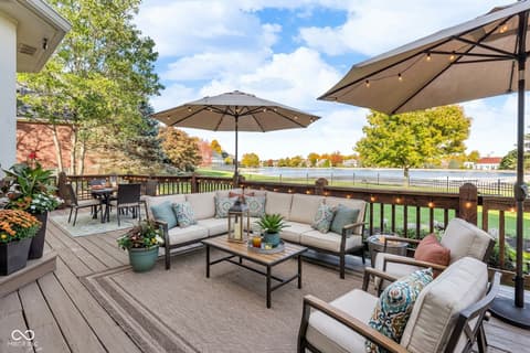 Outdoor living area at 11967 Windpointe Pass, Carmel, IN