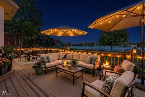 Outdoor living area at 11967 Windpointe Pass, Carmel, IN