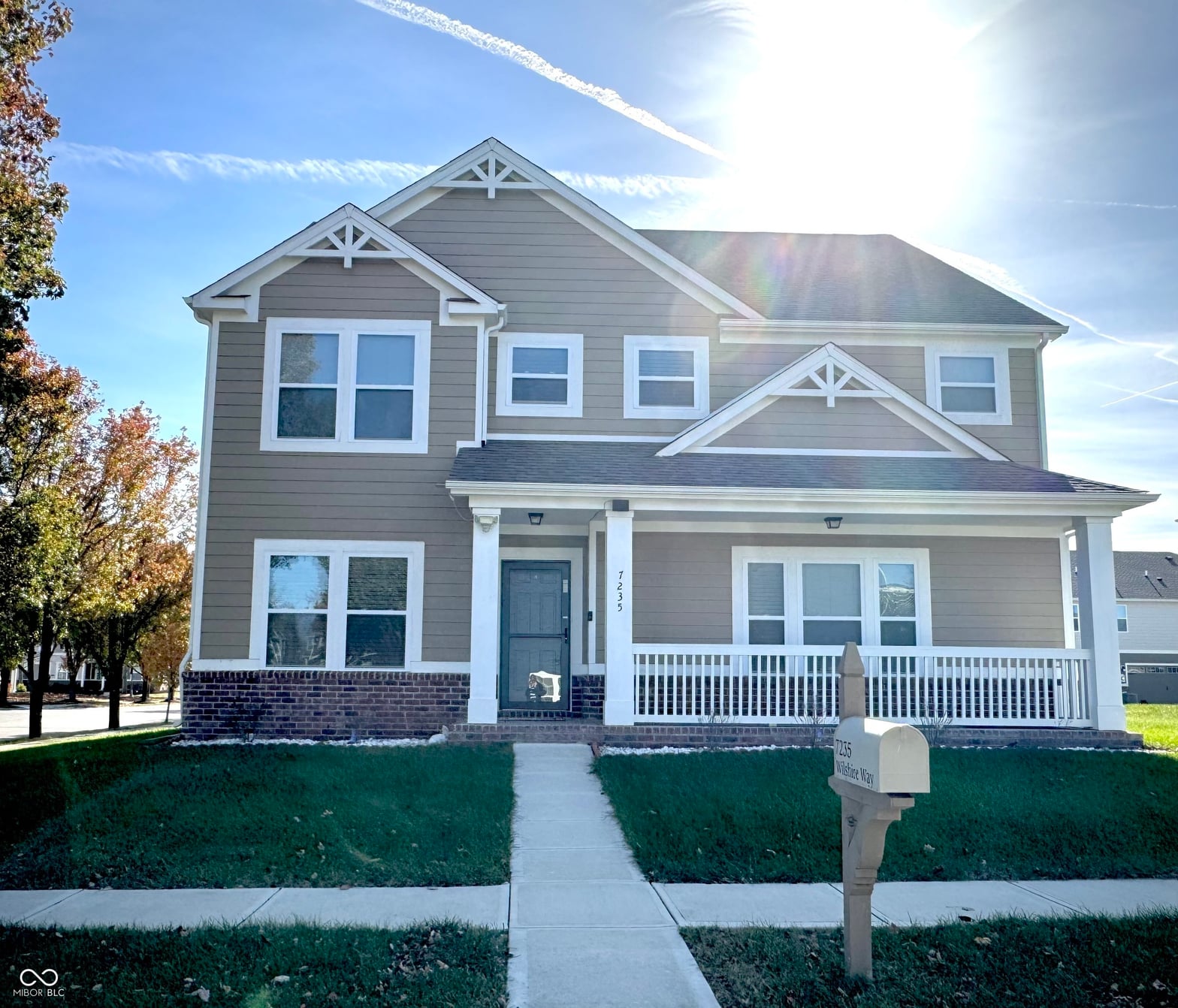 Front exterior at 7235 Wilshire Way, Avon, IN