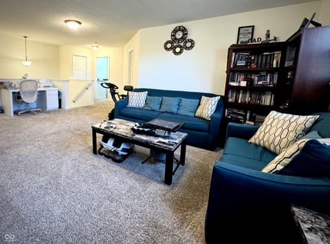 Living room at 7235 Wilshire Way, Avon, IN