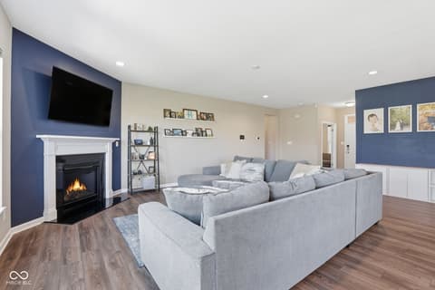 Living room at 3881 Justify Drive, Bargersville, IN