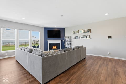 Living room at 3881 Justify Drive, Bargersville, IN