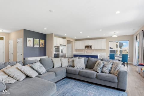 Living room at 3881 Justify Drive, Bargersville, IN