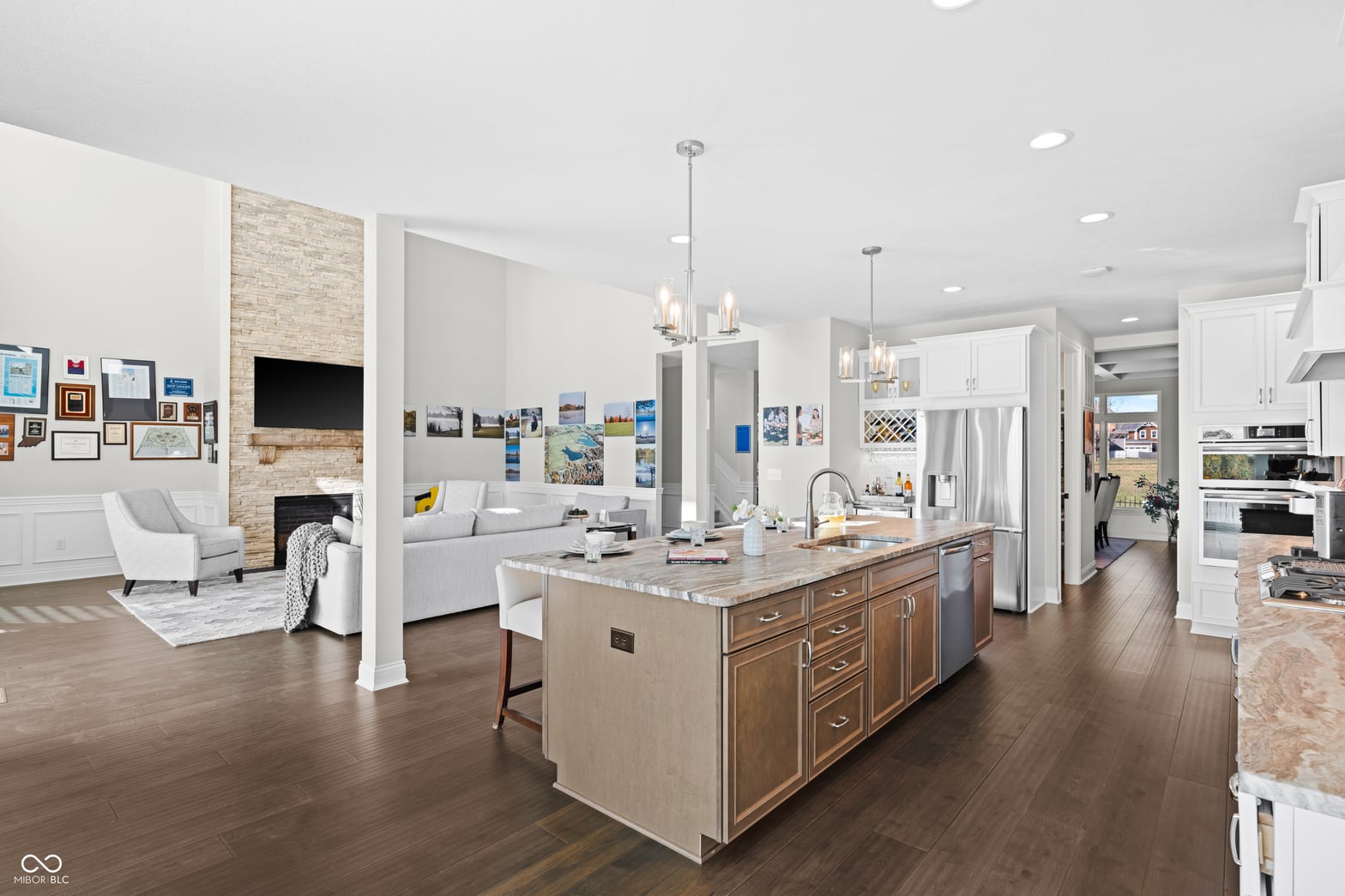 Kitchen at 4301 Stone Lake Drive, Zionsville, IN — Spacious open kitchen with island and premium finishes.