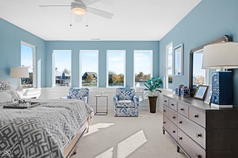 Primary bedroom at 4301 Stone Lake Drive, Zionsville, IN