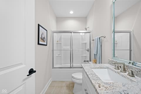 Primary bathroom at 4301 Stone Lake Drive, Zionsville, IN