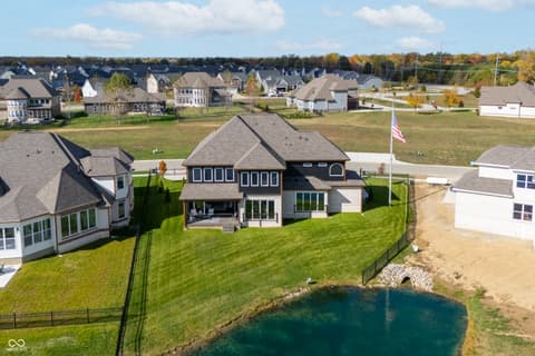 Aerial view at 4301 Stone Lake Drive, Zionsville, IN