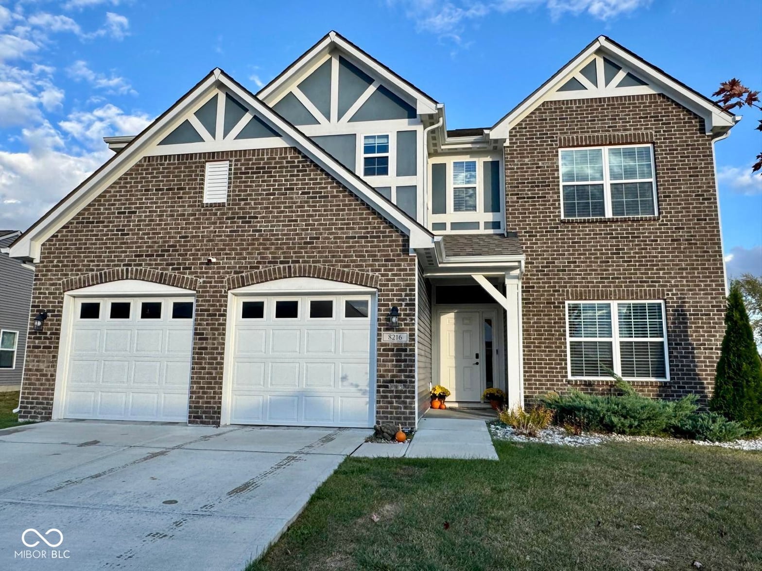 Front exterior at 8216 Ambrosia Lane, Pendleton, IN