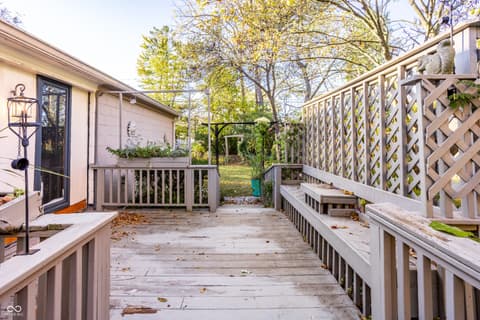 Outdoor living area at 3711 E 57th Street, Indianapolis, IN