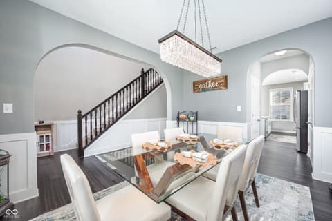 Dining room at 16713 Aerion Court, Westfield, IN