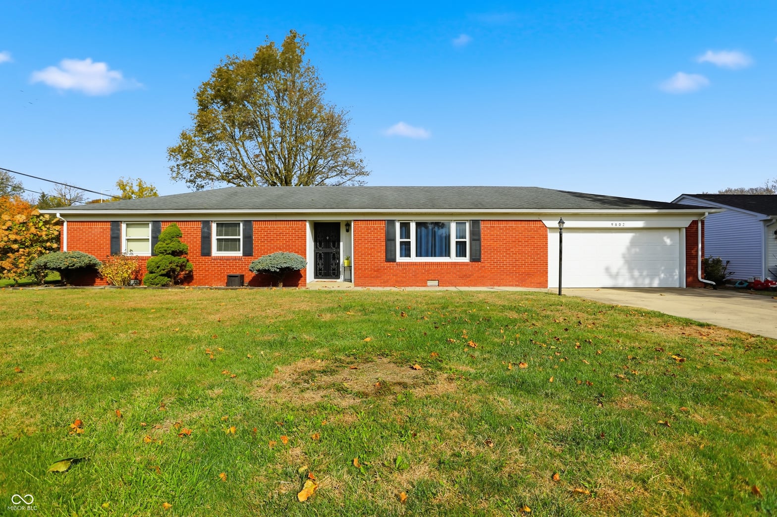 Front exterior at 9802 E 186th Street, Noblesville, IN