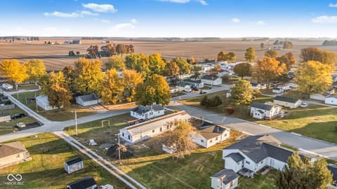 Aerial view at 834 Maple Street, Tipton, IN
