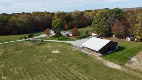 Aerial view at 7710 E 720 S, Carbon, IN