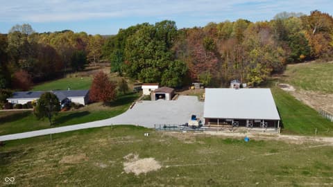 Aerial view at 7710 E 720 S, Carbon, IN
