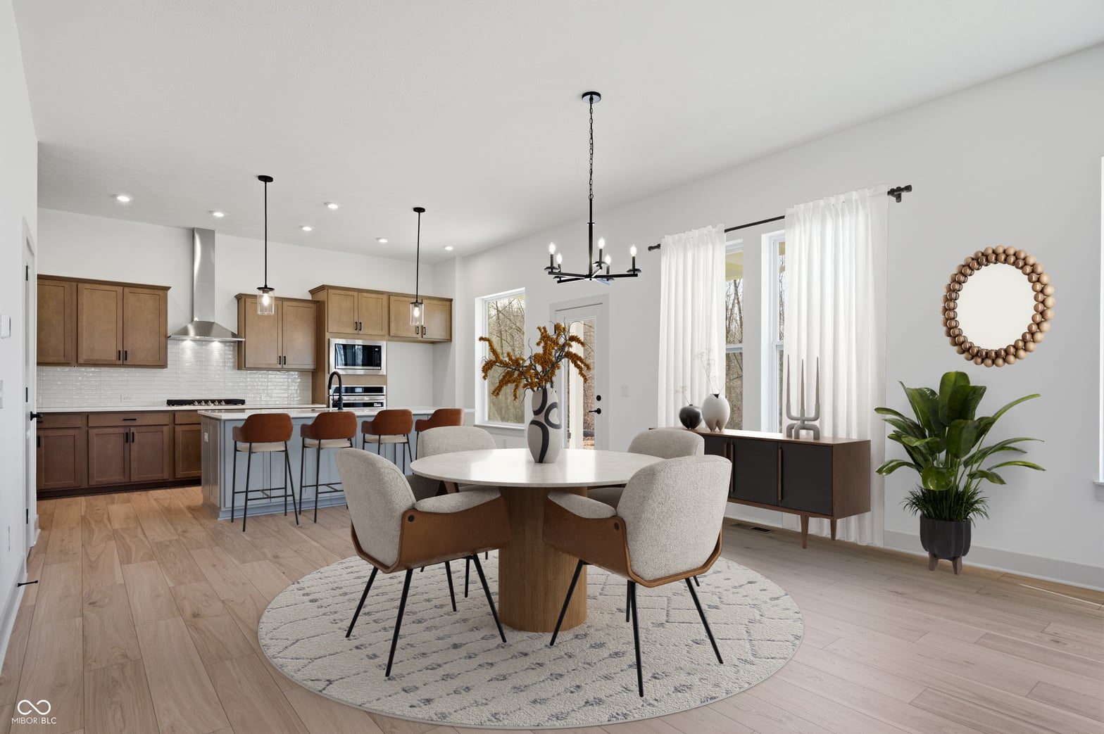 Bright open concept with modern finishes and natural light.