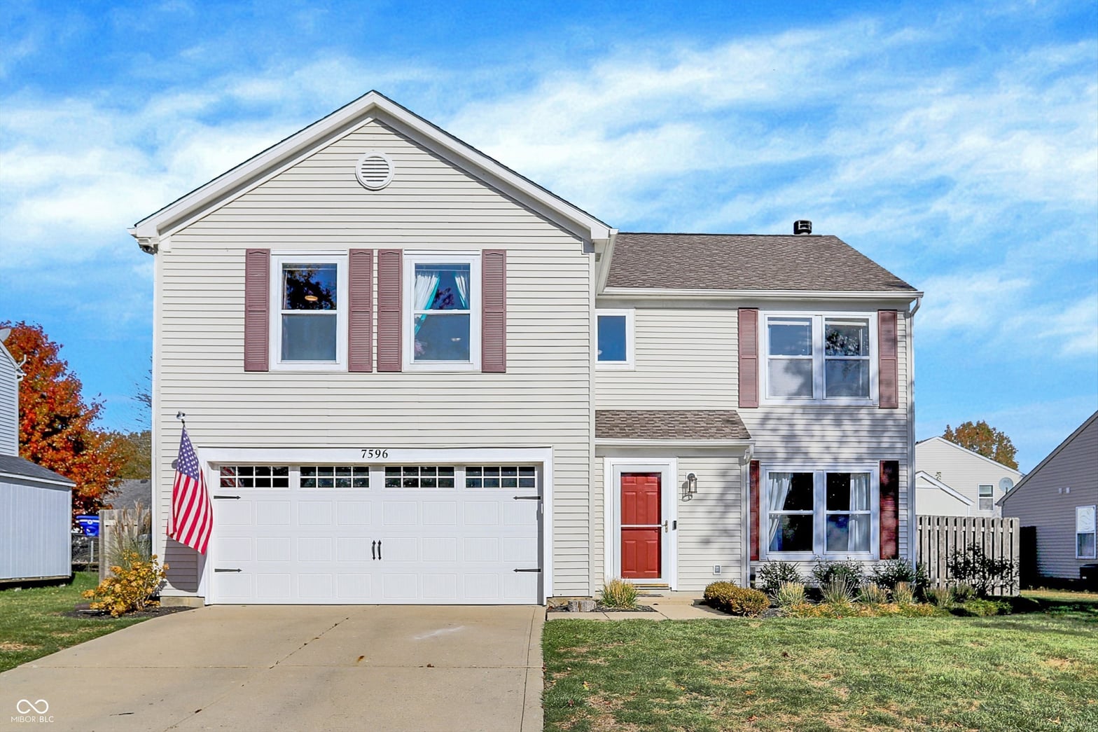 Front exterior at 7596 Wheatgrass Lane, Noblesville, IN