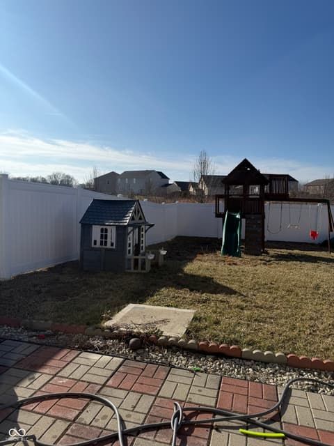 Outdoor living area at 6748 Trey Drive, Camby, IN