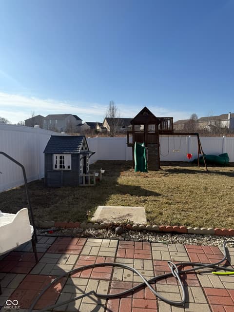 Outdoor living area at 6748 Trey Drive, Camby, IN
