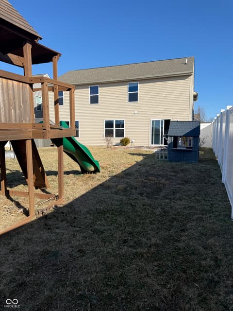 Backyard at 6748 Trey Drive, Camby, IN