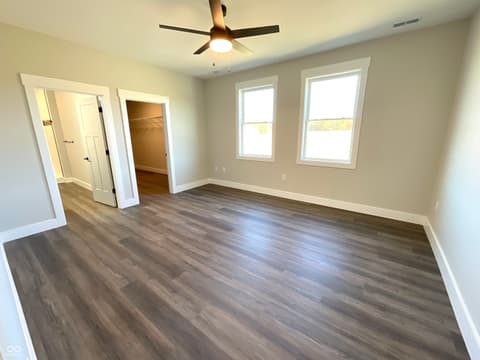 Primary bedroom at 712 White Oak Road, Spencer, IN