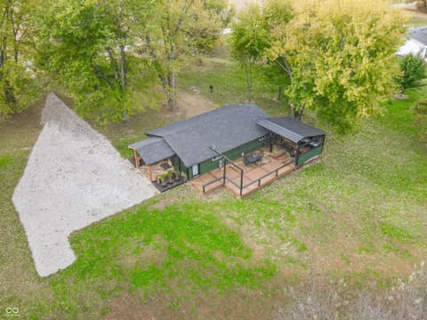 Aerial view at 7320 W 1150 S, Waveland, IN