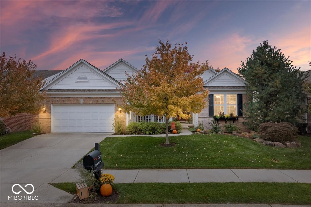 Front exterior at 6547 Freemont Lane, Carmel, IN