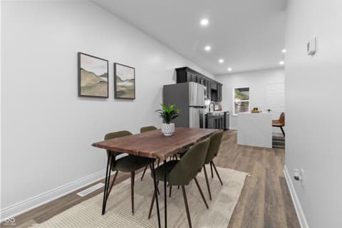 Dining room at 1314 Laurel Street, Indianapolis, IN