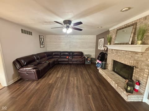 Living room at 341 Allison Court, Greenwood, IN