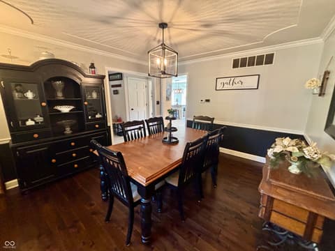 Dining room at 341 Allison Court, Greenwood, IN