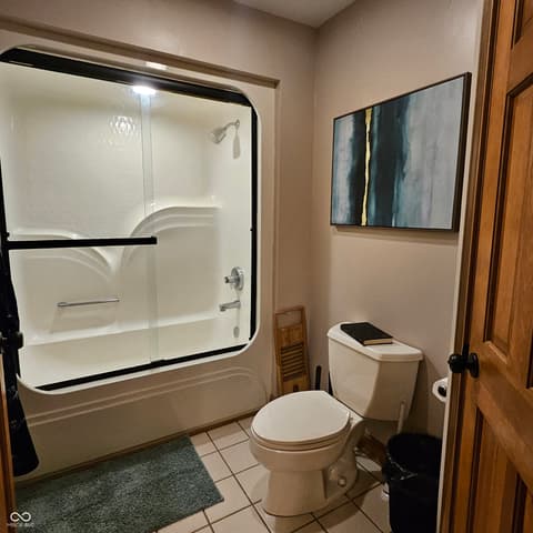 Primary bathroom at 341 Allison Court, Greenwood, IN