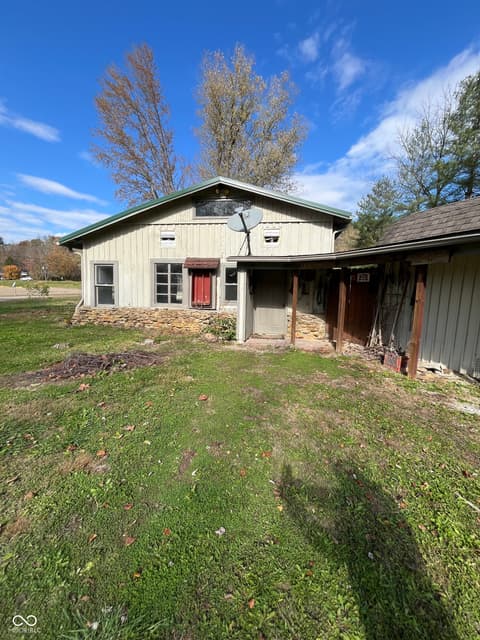 Backyard at 4007 E State Road 46, Nashville, IN