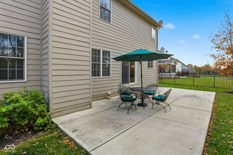 Outdoor living area at 11338 Long Sotton Lane, Fishers, IN