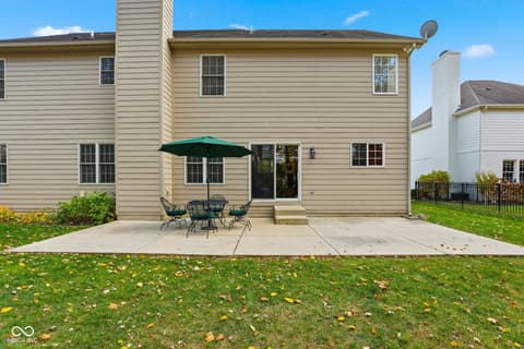 Outdoor living area at 11338 Long Sotton Lane, Fishers, IN