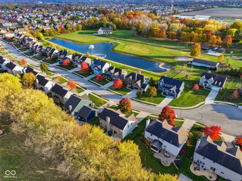 Aerial view at 11338 Long Sotton Lane, Fishers, IN