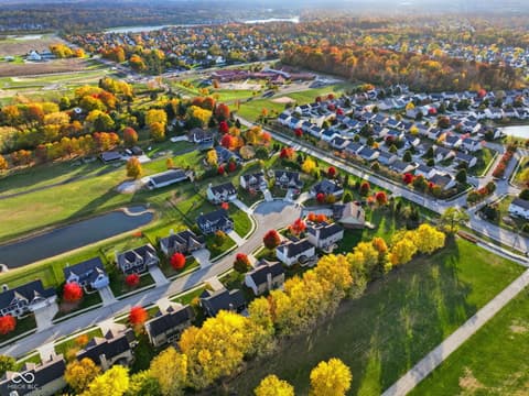 Aerial view at 11338 Long Sotton Lane, Fishers, IN