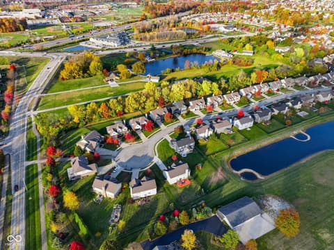 Aerial view at 11338 Long Sotton Lane, Fishers, IN