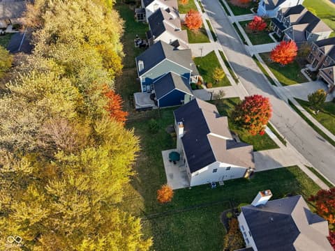 Aerial view at 11338 Long Sotton Lane, Fishers, IN