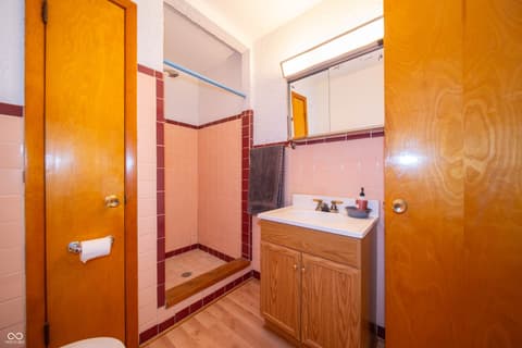 Bathroom at 5388 W Hazelrigg Road, Thorntown, IN