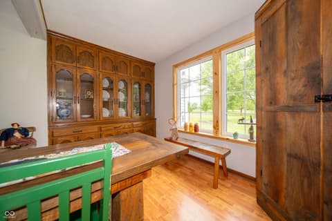 Dining room at 5388 W Hazelrigg Road, Thorntown, IN