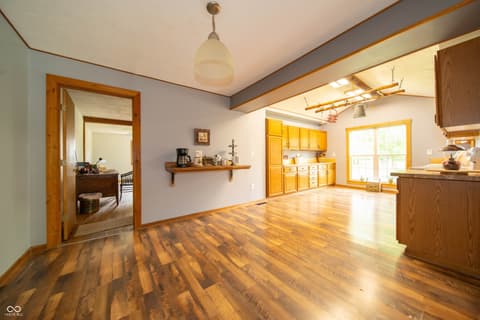 Living room at 5388 W Hazelrigg Road, Thorntown, IN