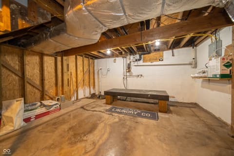 Basement at 5388 W Hazelrigg Road, Thorntown, IN