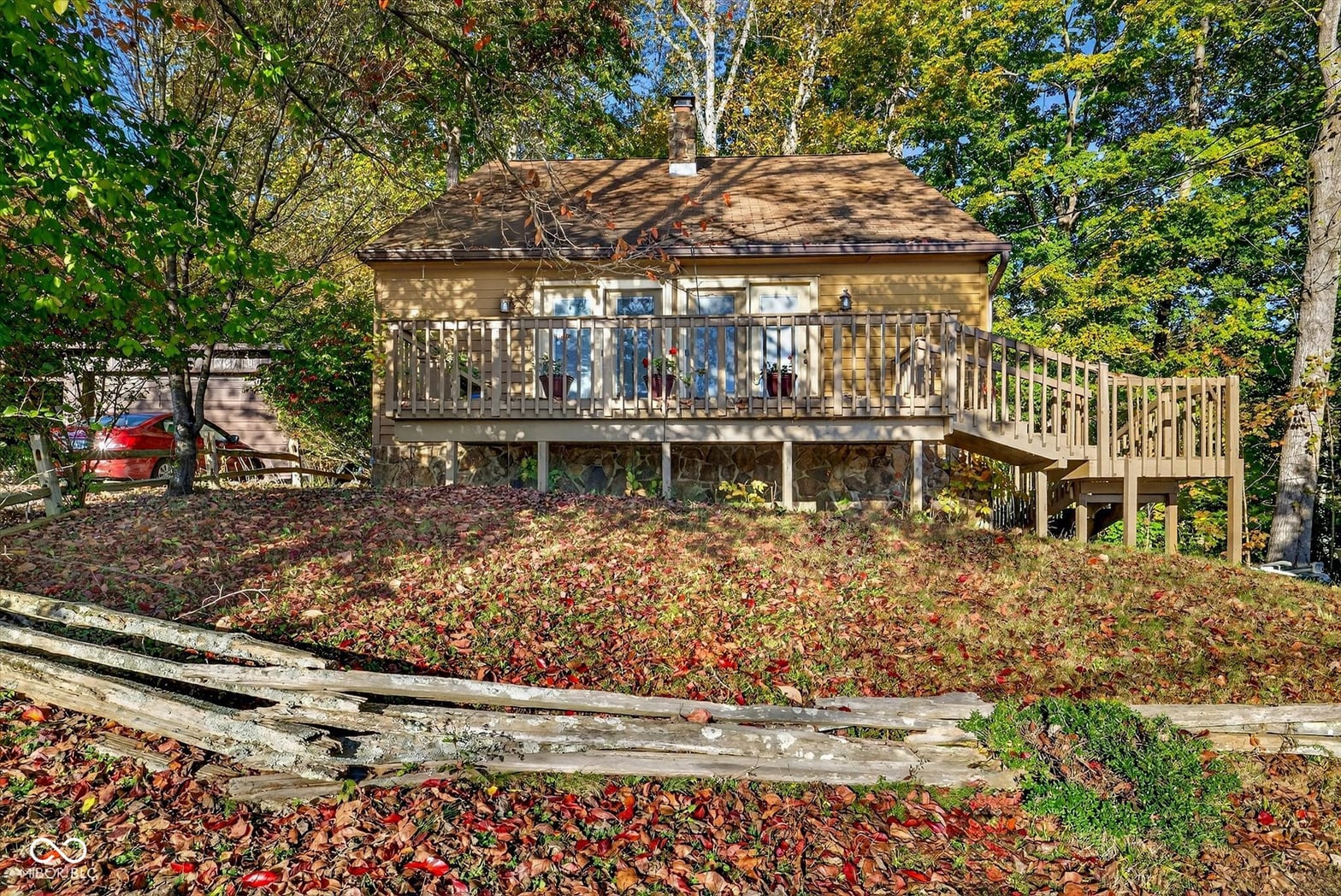 Front exterior at 7759 N Lakeview Drive, Unionville, IN