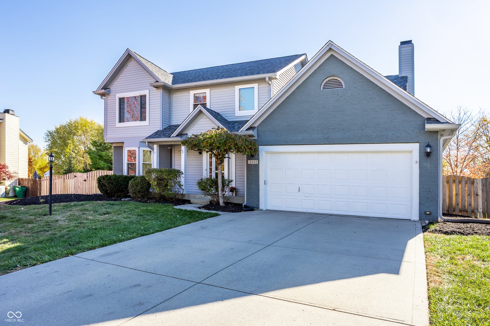 Front exterior at 15005 Bridlewood Drive, Carmel, IN