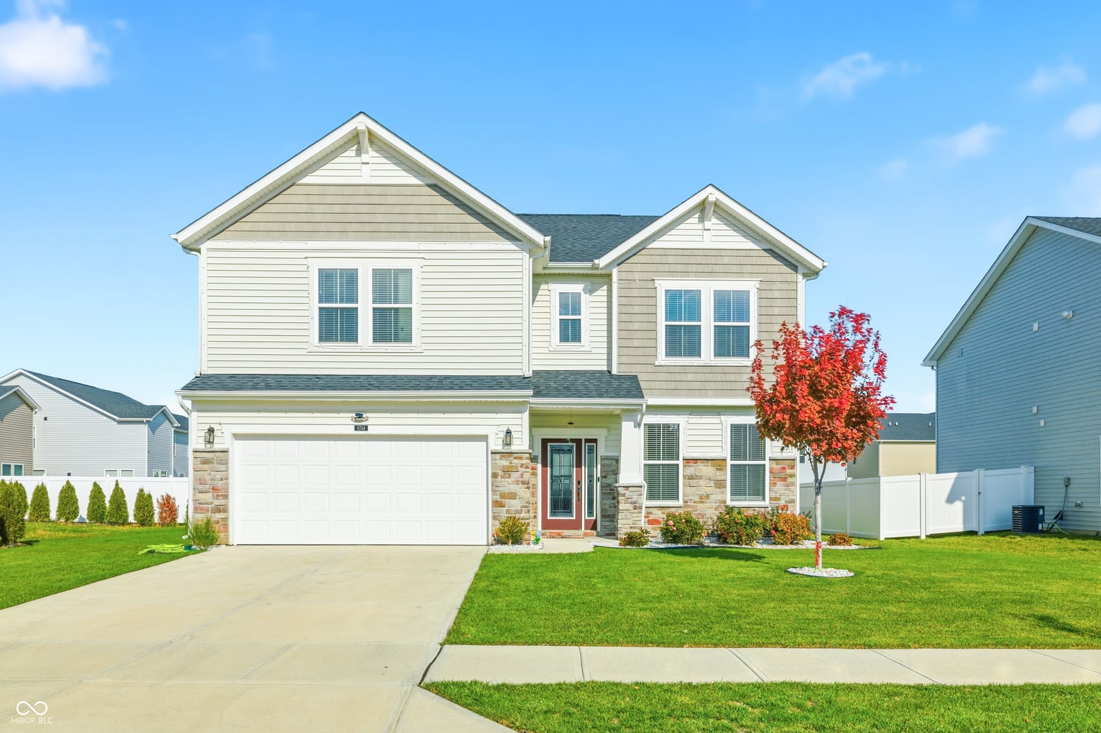 Front exterior at 8744 Dorill Creek Lane, Indianapolis, IN